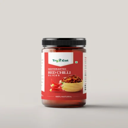 TRY2EAT Red Chilli Slice | 100% Natural | Vegan | No Additives | 35g