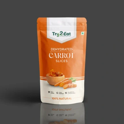 TRY2EAT Carrot Slice | 100% Natural | Vegan | No Additives | 50g