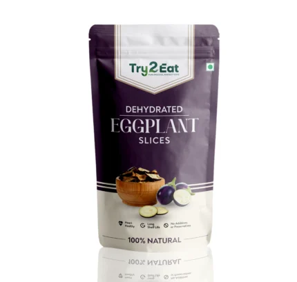 TRY2EAT Eggplant Slice | 100% Natural | Vegan | No Additives | 35g