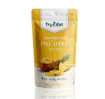 TRY2EAT Pineapple Slice | 100% Natural | Vegan | No Additives | 50g