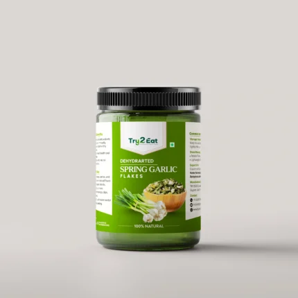 TRY2EAT Spring Garlic Flakes | 100% Natural | Vegan | No Additives | 50g